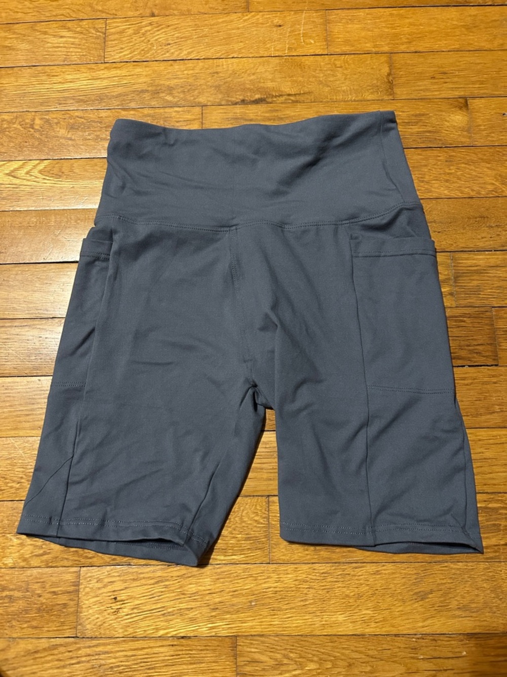 Women's High-Waist Performance Bike Shorts - Charcoal